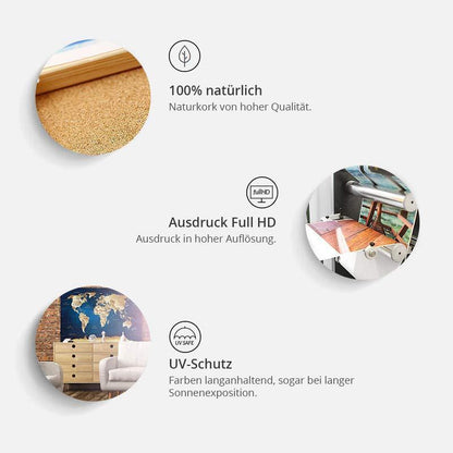 Korkbild - The World at Your Fingertips