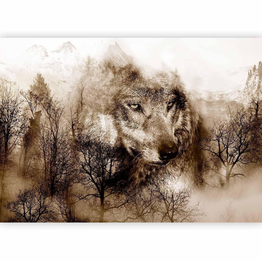Fototapete - Mountain Predator (Brown) Artgeist