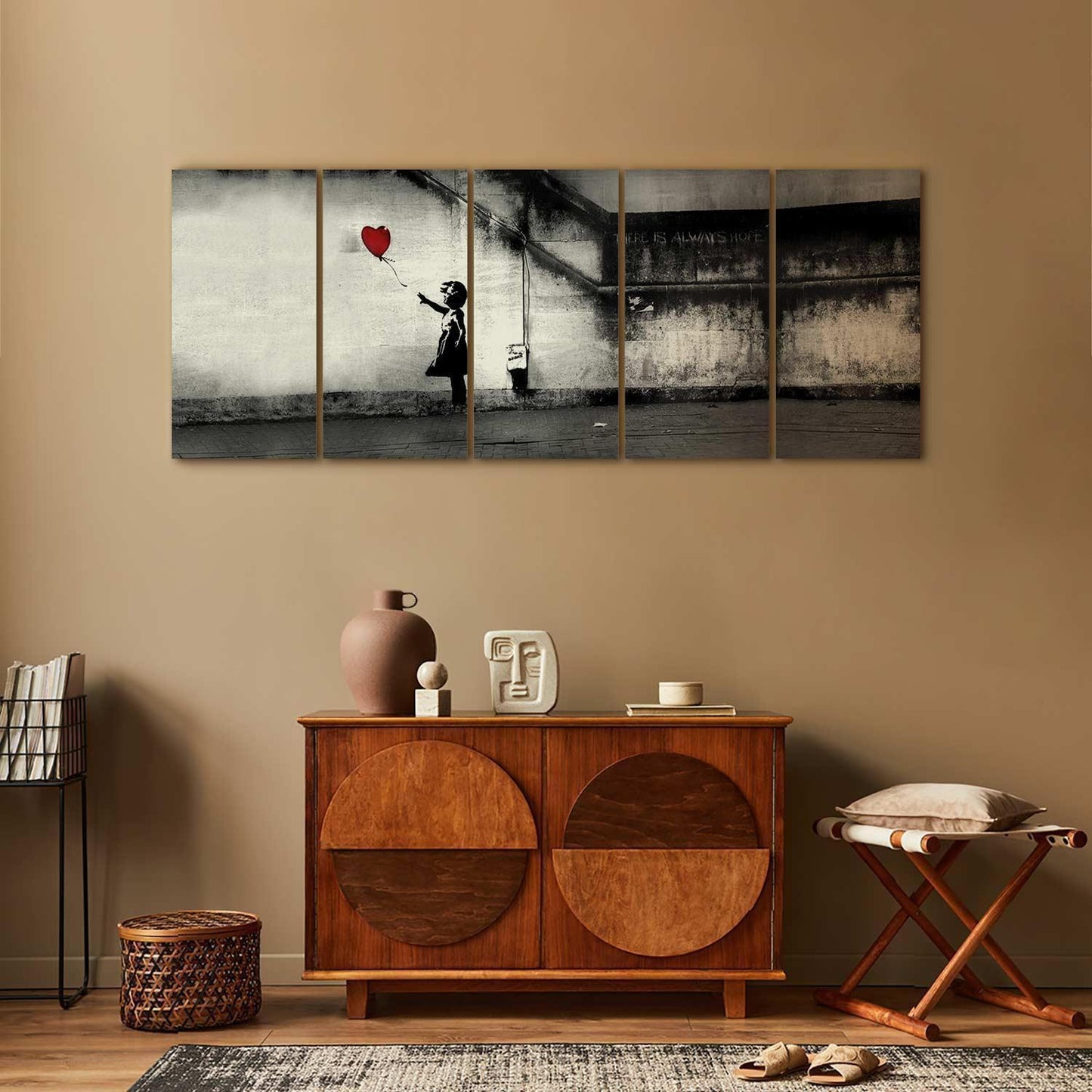 Leinwandbild - Banksy: Runaway Balloon Artgeist
