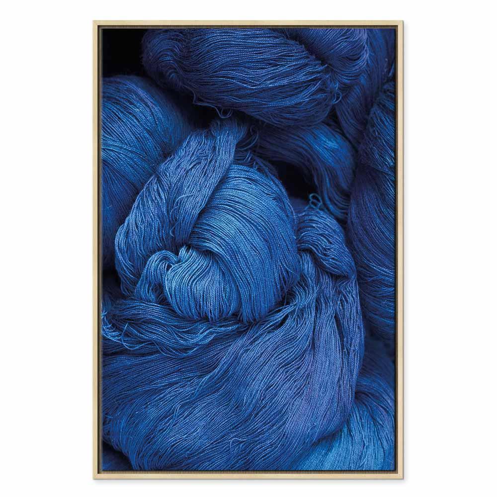 Leinwandbild - Blue Worsted (1 Part) Vertical