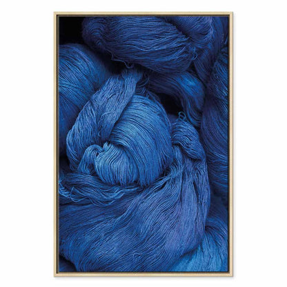 Leinwandbild - Blue Worsted (1 Part) Vertical