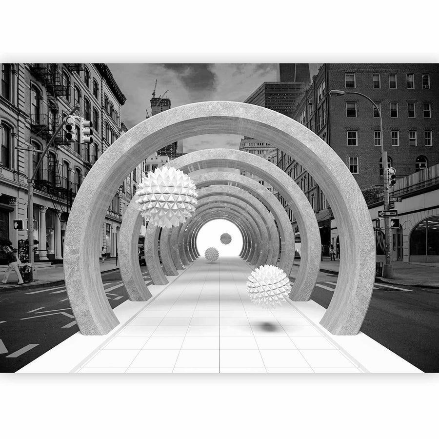 Fototapete „Mystisches Portal“ – Geheimnisvolle Tiefe für Ihre Wandgestaltung