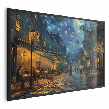 Poster - Paris street – a painting inspired by Vincent van Gogh's style