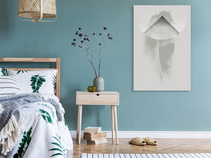 Leinwandbild „The Beginning“ – Abstrakte Wandkunst im Hochformat