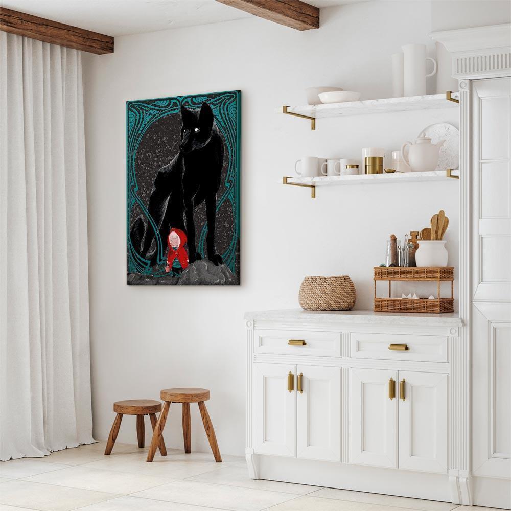 Leinwandbild - Red Riding Hood (1 Part) Vertical