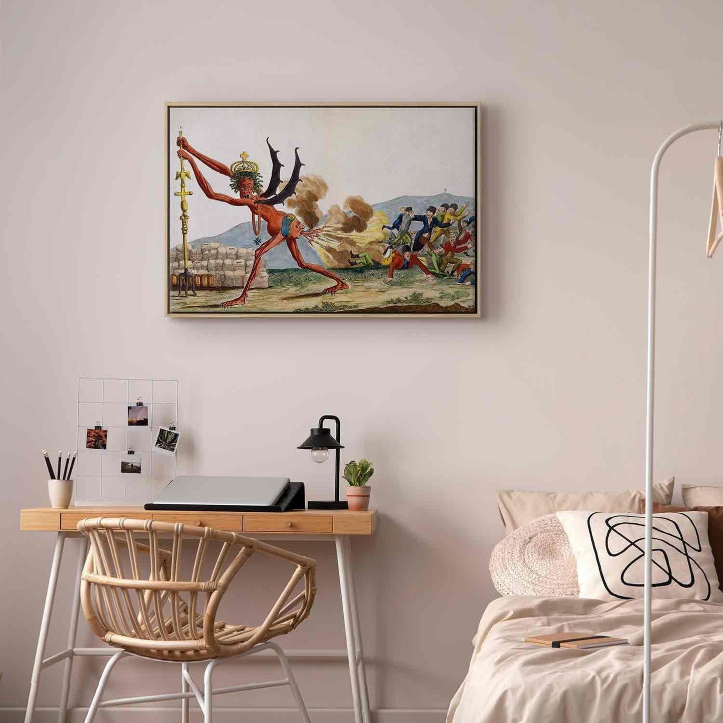 Leinwandbild - Jacques-Louis David – Caricature of the English Government