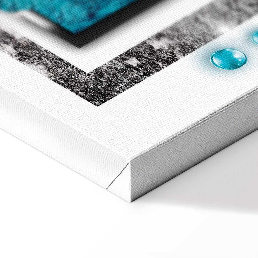 Leinwandbild - Turquoise blizzard