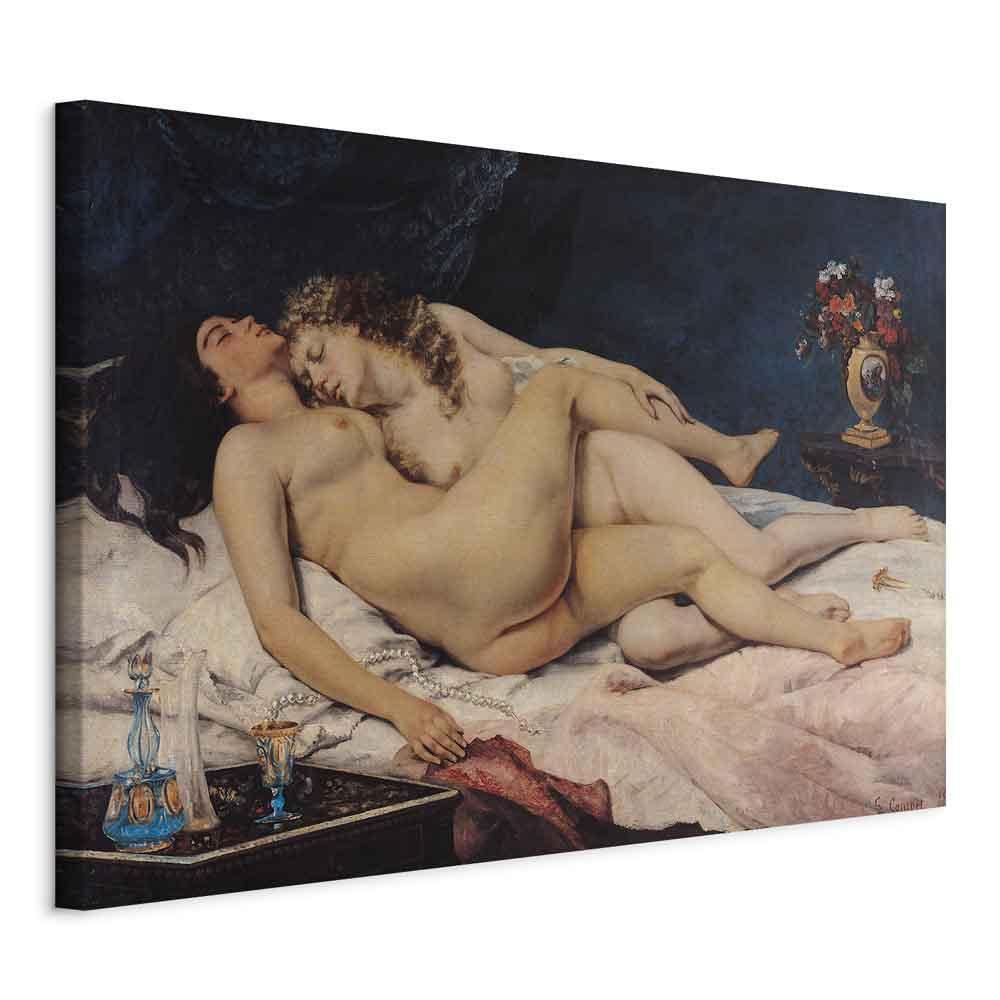 Leinwandbild - Gustave Courbet – Sleeping