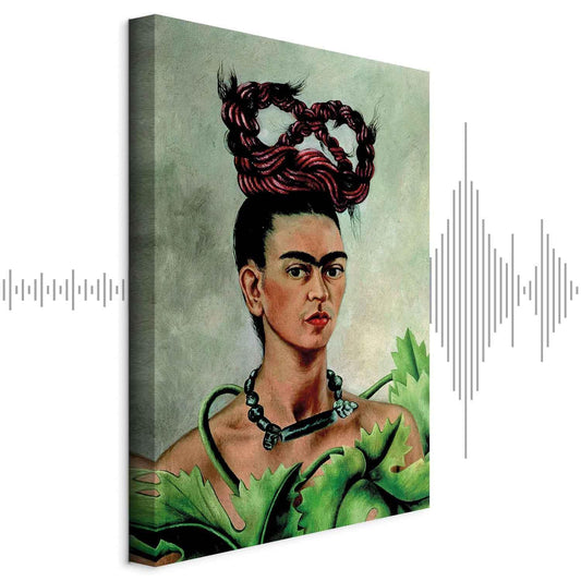 Leinwandbild - Frida Kahlo – Self-Portrait with Braid