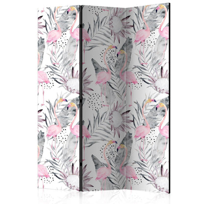 Paravent - Flamingos and Twigs Artgeist