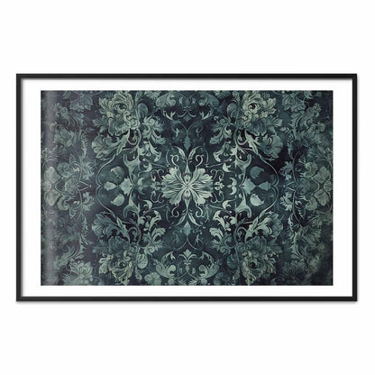 Poster - Carpet Ornaments in Emerald Shades