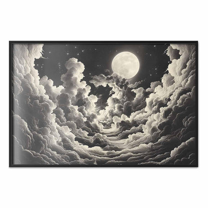 Poster - Moon and Stars Singing Among the Great Clouds
