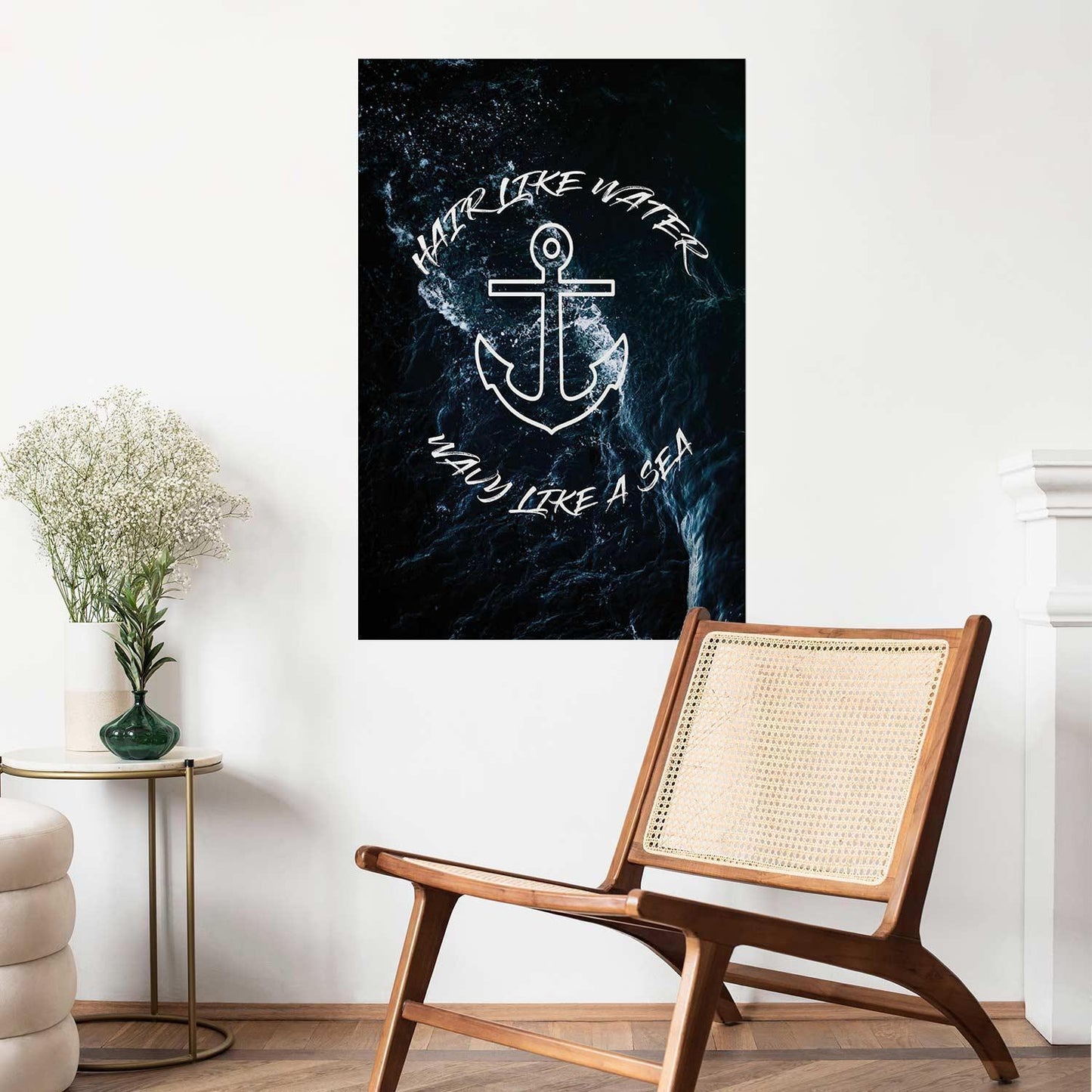 Poster - Hair Like Water, Wavy Like the Sea Artgeist