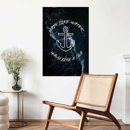 Poster - Hair Like Water, Wavy Like the Sea Artgeist