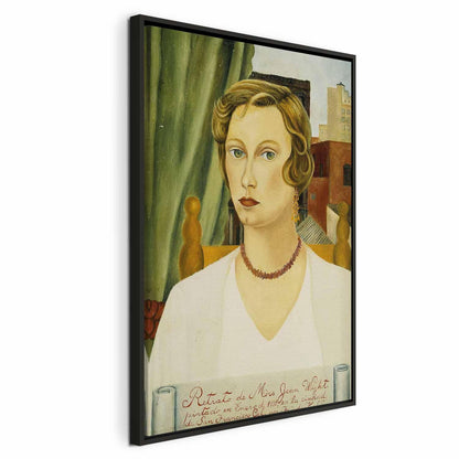 Leinwandbild - Frida Kahlo – Portrait of Mrs Jean Wight