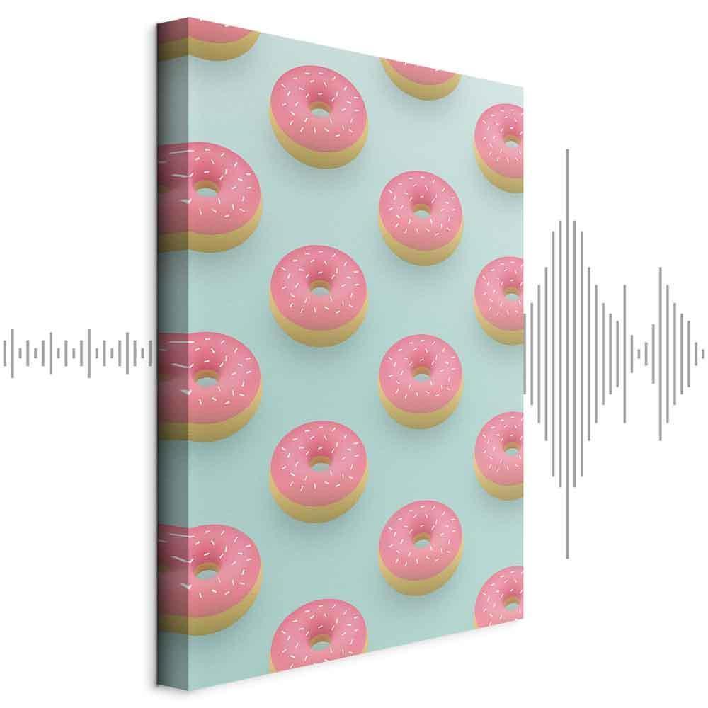 Leinwandbild - Pastel Donuts (1 Part) Vertical