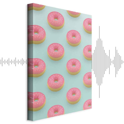 Leinwandbild - Pastel Donuts (1 Part) Vertical