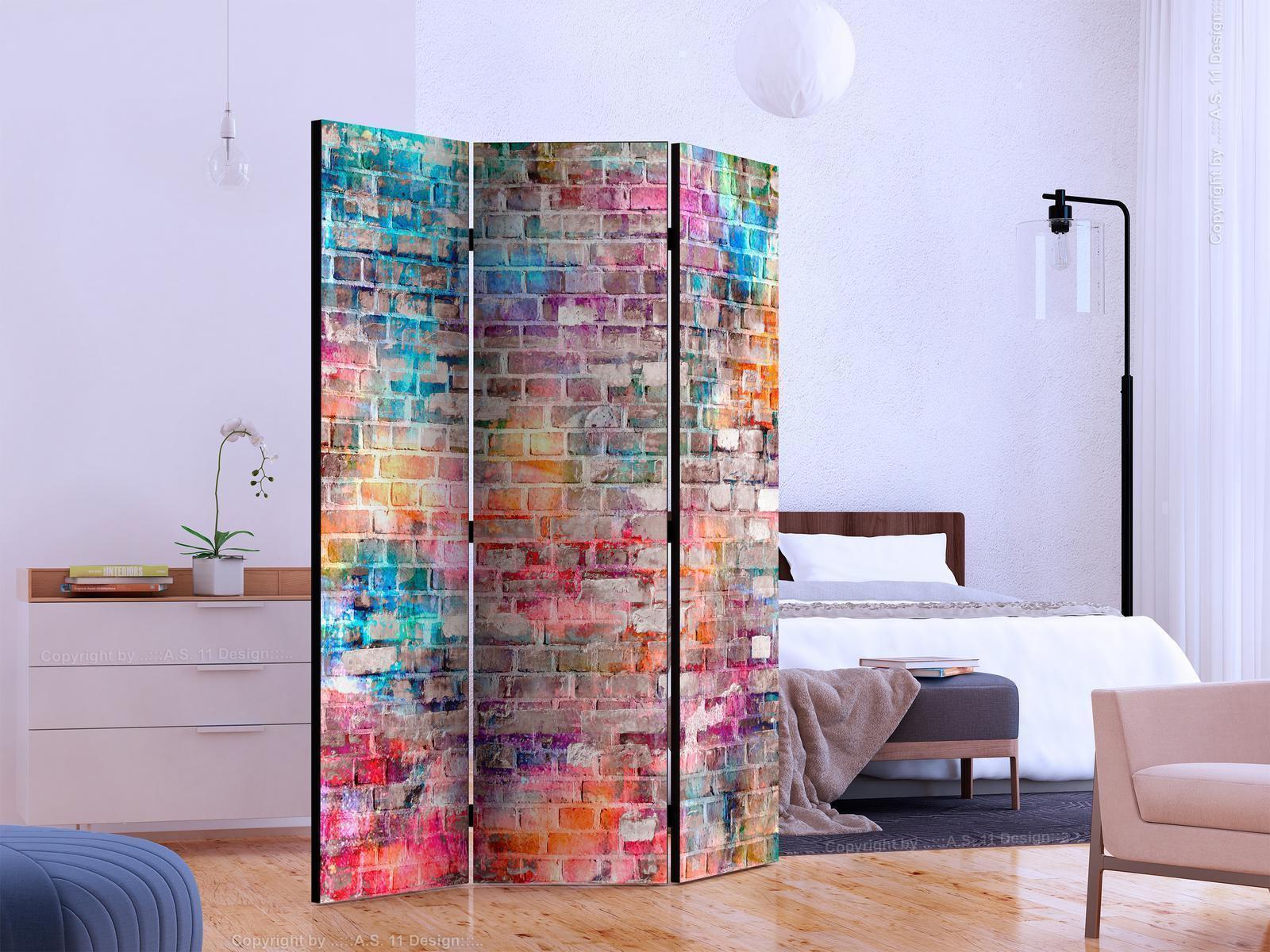 Paravent - Colourful Brick Artgeist