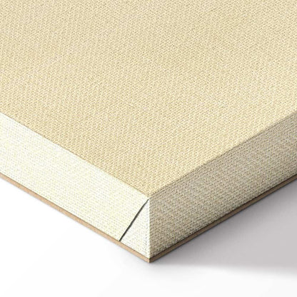 Leinwandbild - Spring Orchard - Hummingbirds Among Tree Branches in Beige Shades