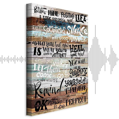 Leinwandbild - Positive Affirmations