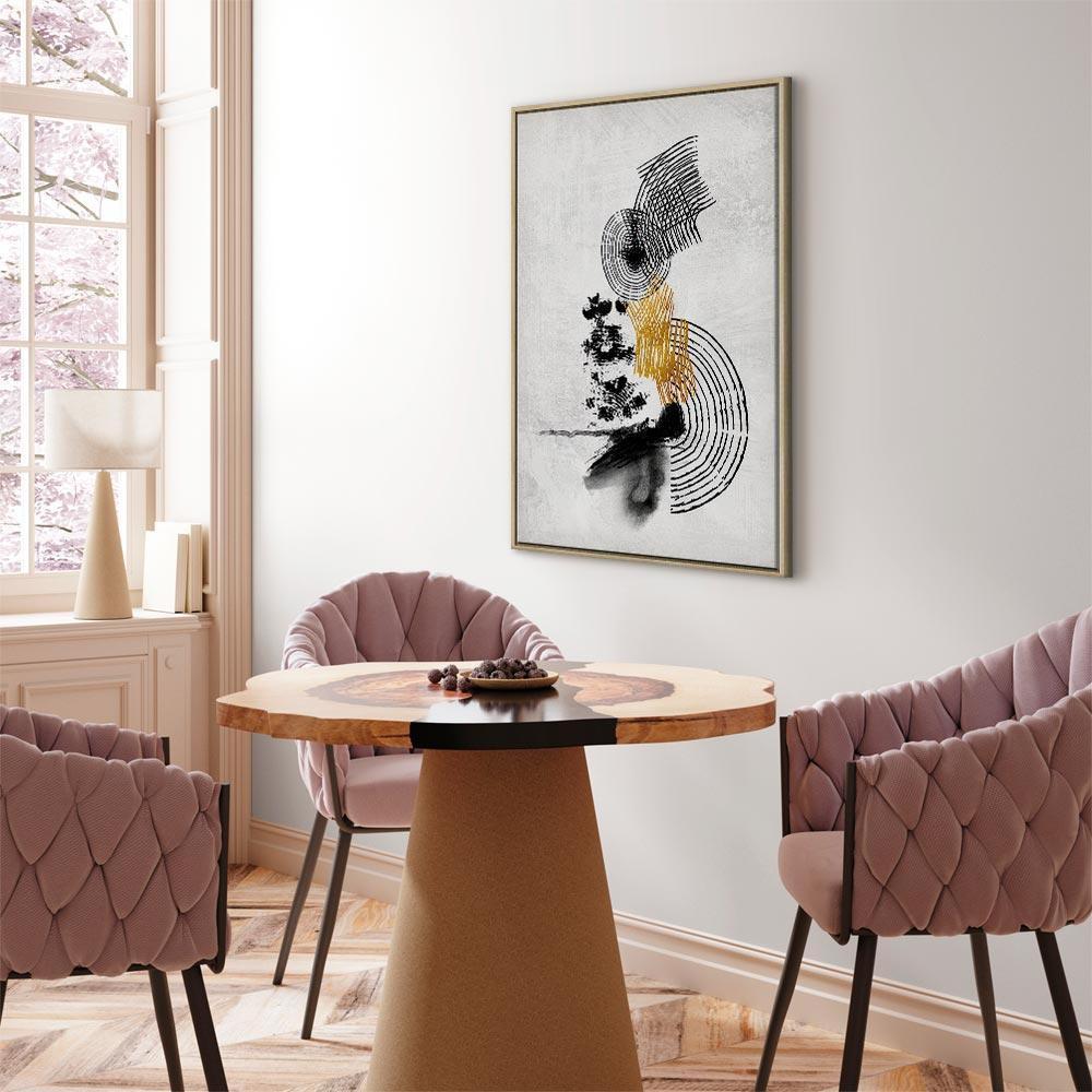 Leinwandbild - Landscape With the Sun (1 Part) Vertical