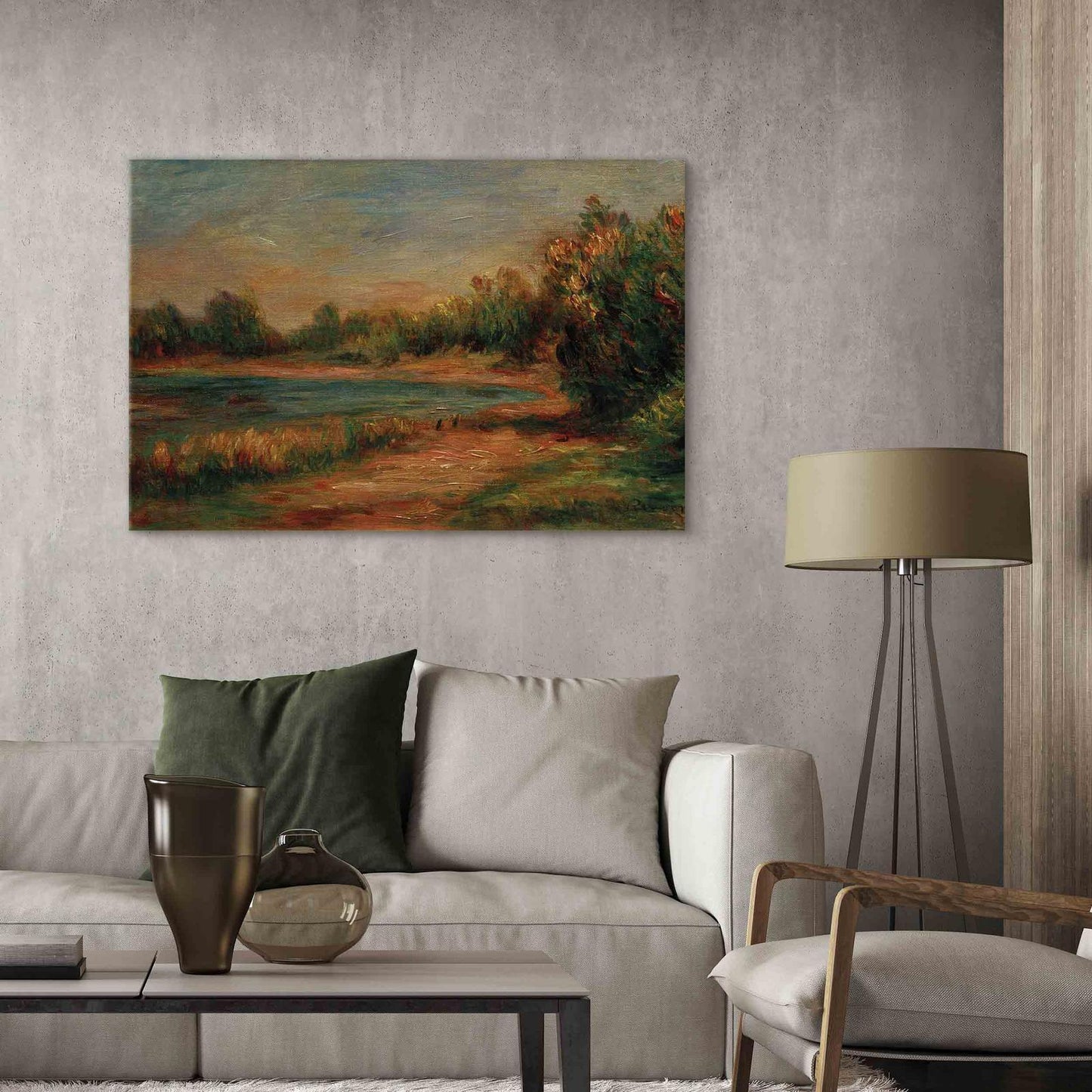 Leinwandbild - Pierre-Auguste Renoir – Paysage à Guernesey