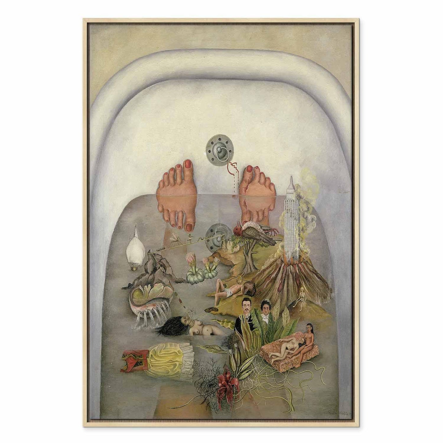 Leinwandbild - Frida Kahlo – What the Water Gave Me