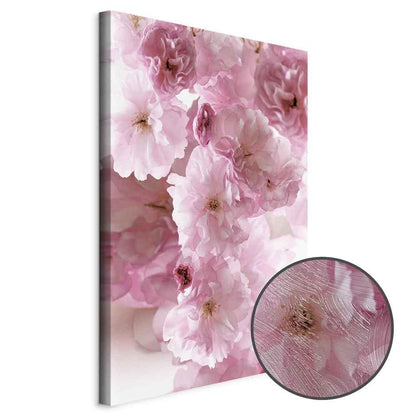 Leinwandbild - Flowery Glamour (1-part) - Flower Petals in Shades of Pink