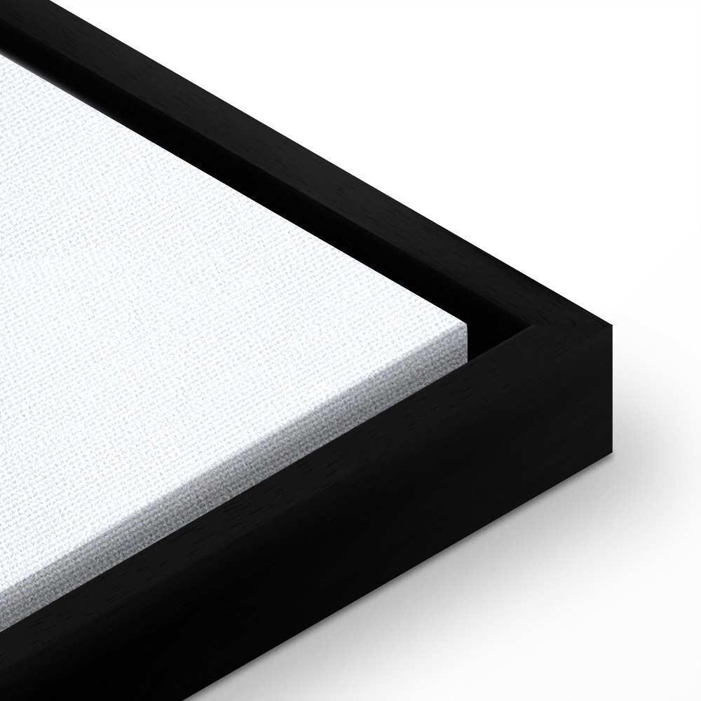 Leinwandbild - Forest in Watercolors (1-part) - Blue Hue Landscape Abstraction