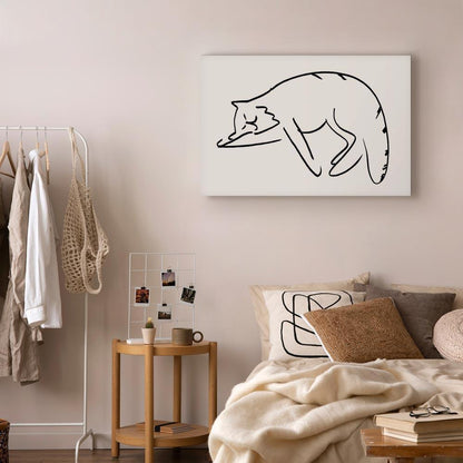 Leinwandbild - Cat's Dreams (1 Part) Vertical