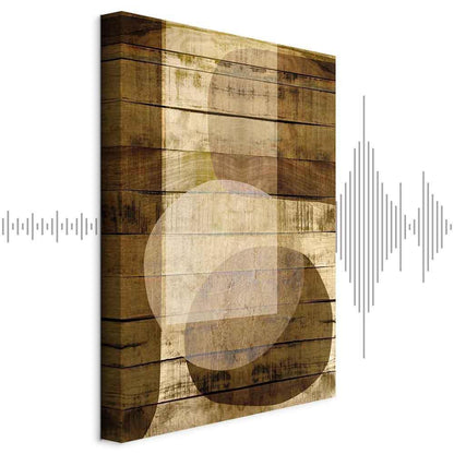 Leinwandbild - Golden Chocolate (1 Part) Vertical