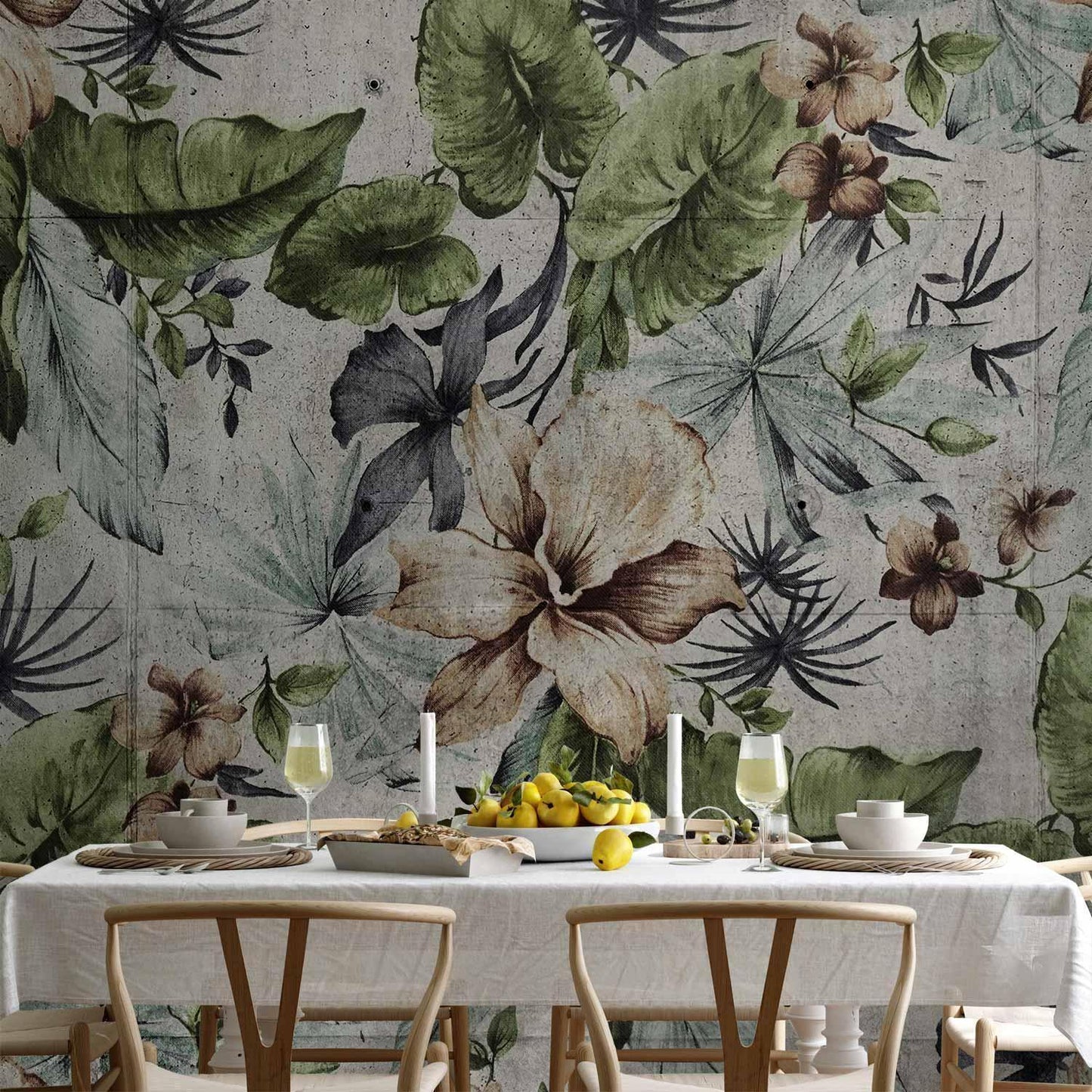 Fototapete - Vegetation of the City - First Variant