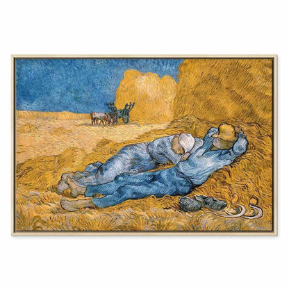 Leinwandbild Mittagsruhe Vincent van Gogh – Ländliche Idylle