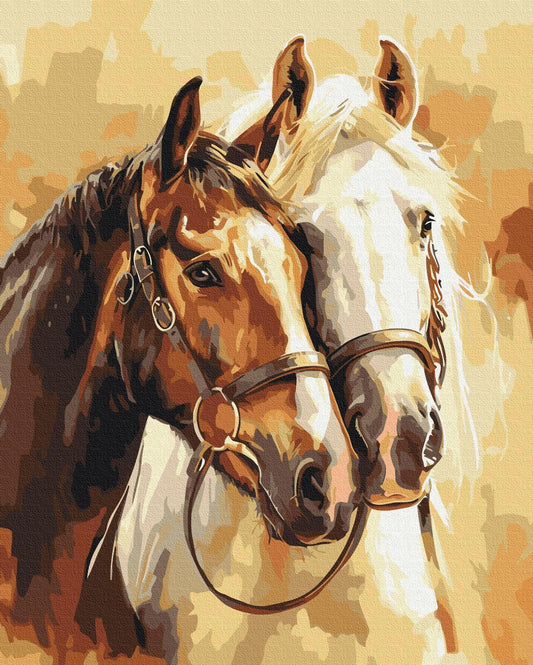 Malen nach Zahlen - Noble horses