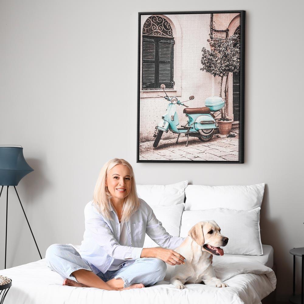 Leinwandbild - Iconic Vespa (1 Part) Vertical