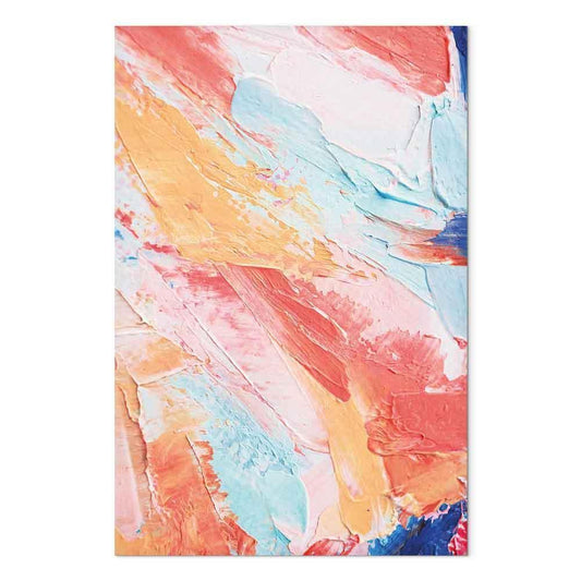 Leinwandbild - Spring Shades - A Colorful Mix of Warm and Cool Tones on Canvas