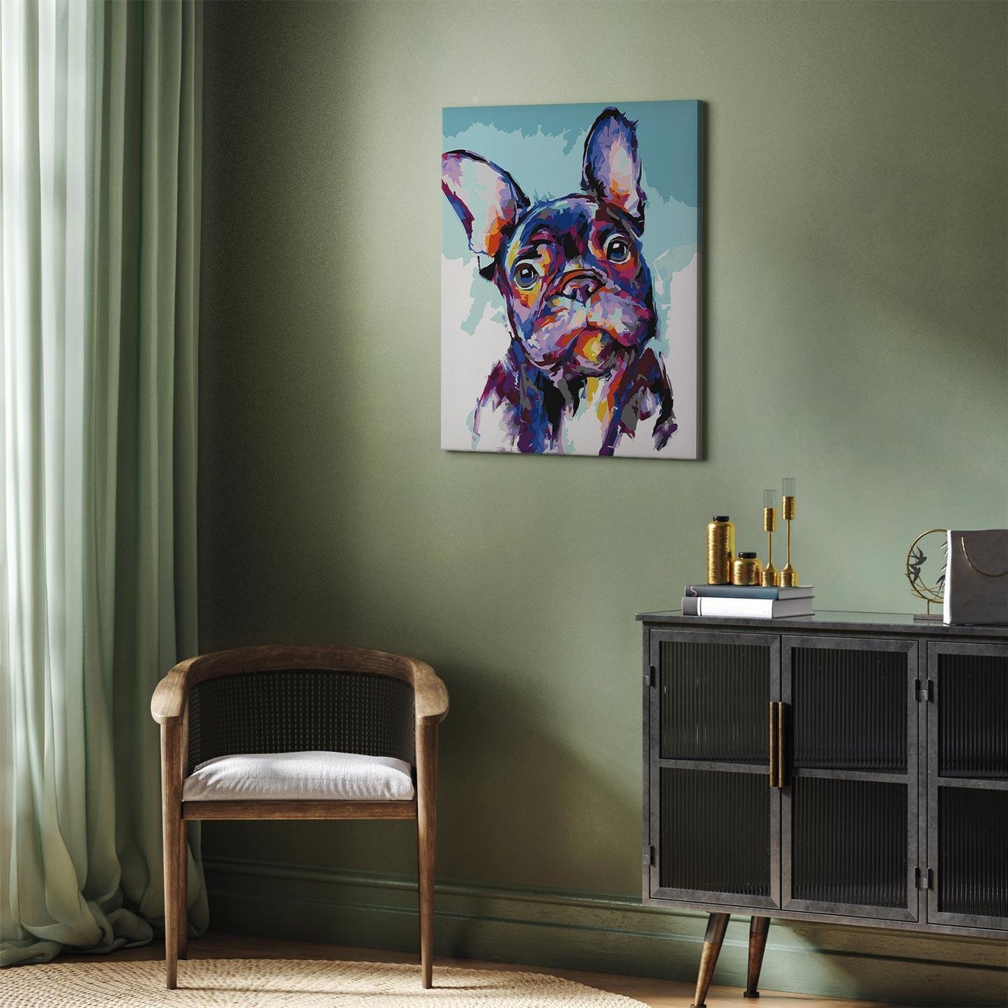 Malen nach Zahlen - Bulldog Portrait