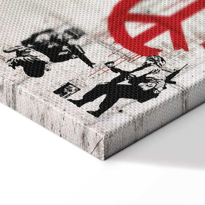 Leinwandbild - Street Crimes: Banksy Art