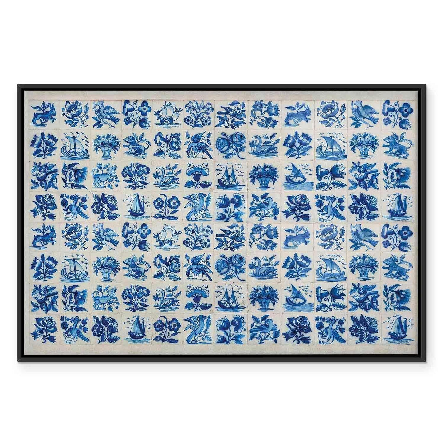 Leinwandbild - Azulejos tiles – traditional Portuguese ceramic tiles