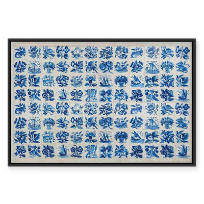 Leinwandbild - Azulejos tiles – traditional Portuguese ceramic tiles