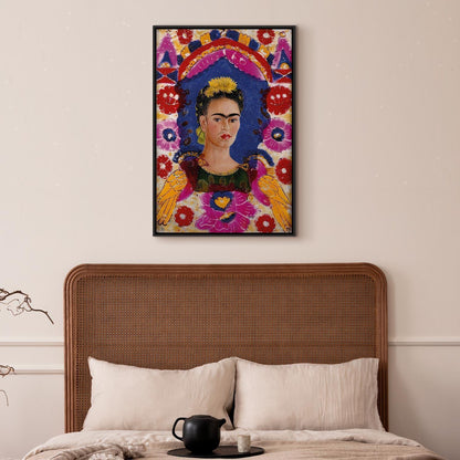 Leinwandbild - Frida Kahlo – The Frame (Self-Portrait)