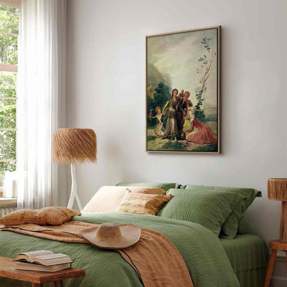 Leinwandbild - Francisco Goya – Spring or the Flower Seller