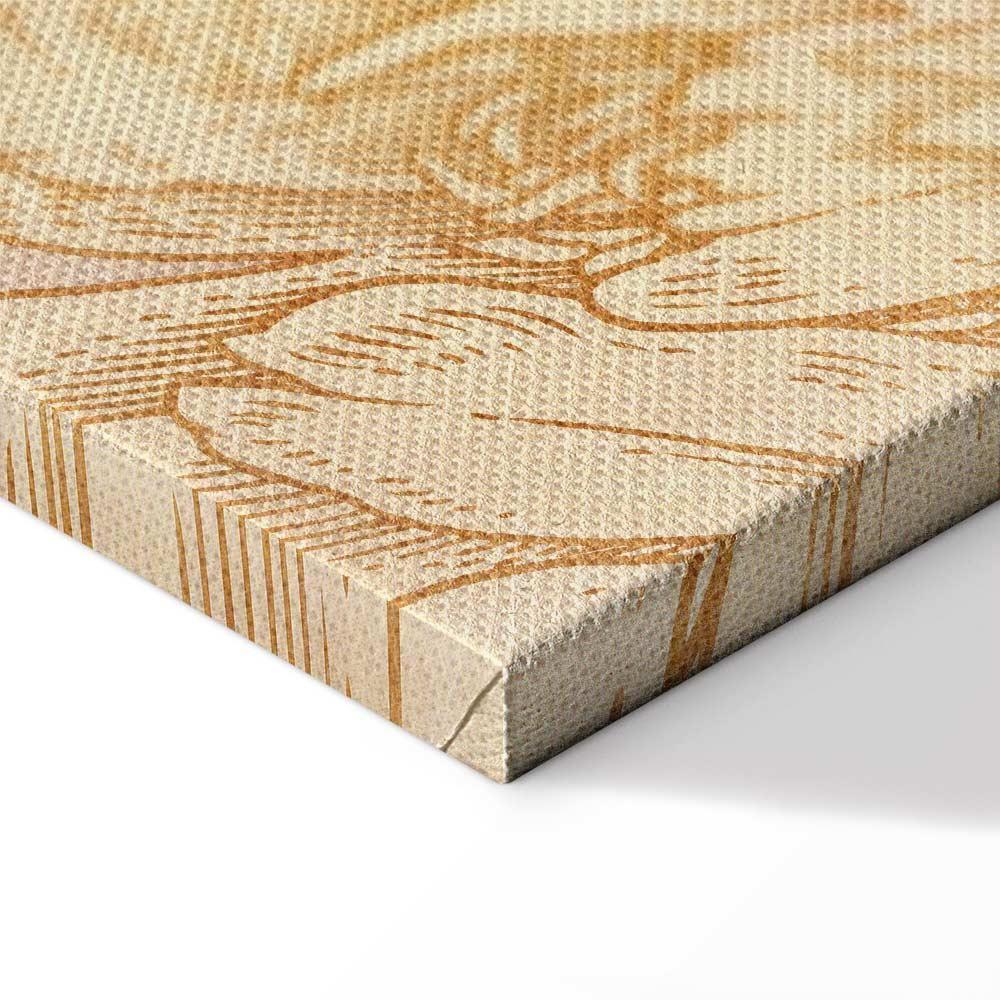 Leinwandbild - Golden Mosaic of Nature (1 Part) Wide