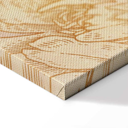 Leinwandbild - Golden Mosaic of Nature (1 Part) Wide