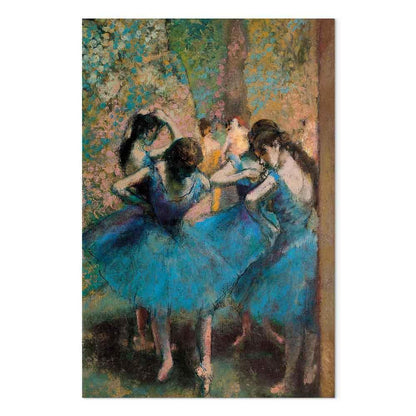Leinwandbild - Edgar Degas – Blue Dancers