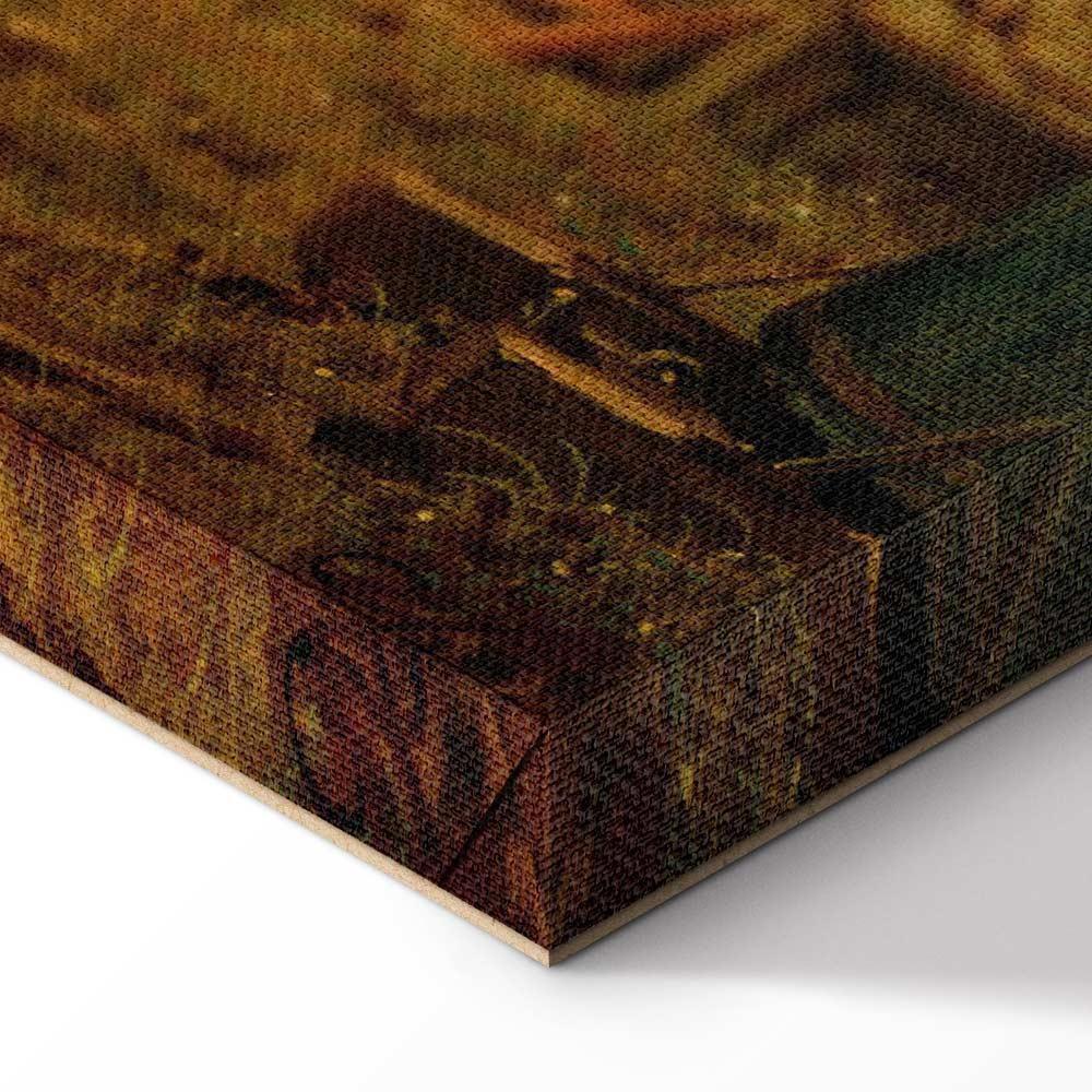 Leinwandbild - Carl Spitzweg – Well-Wisher Presenting Flowers