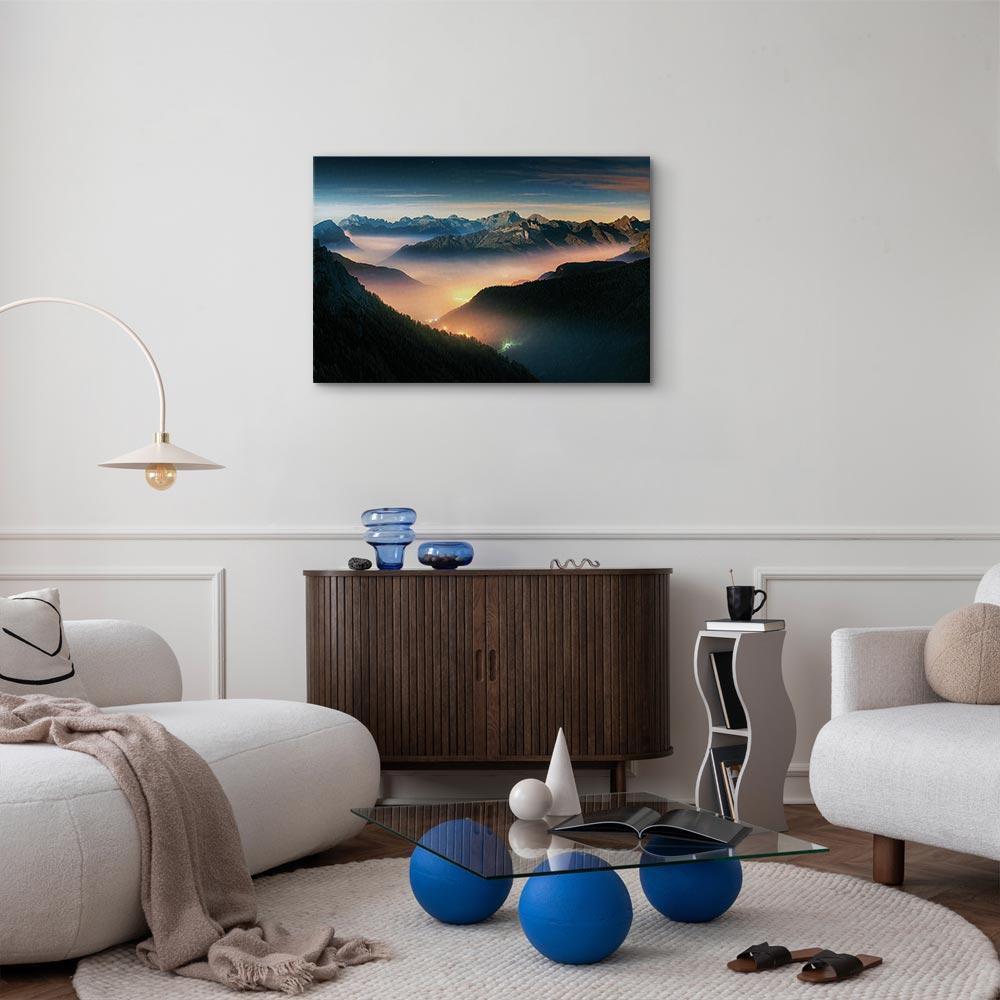 Leinwandbild - Mountain Breath (1 Part) Wide - Second Variant