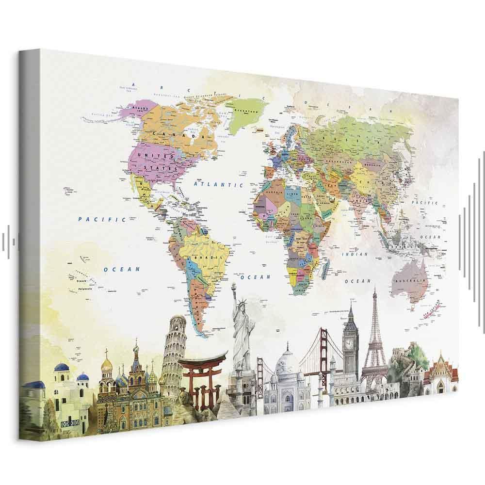 Leinwandbild - Wonders of the World (1 Part) Wide