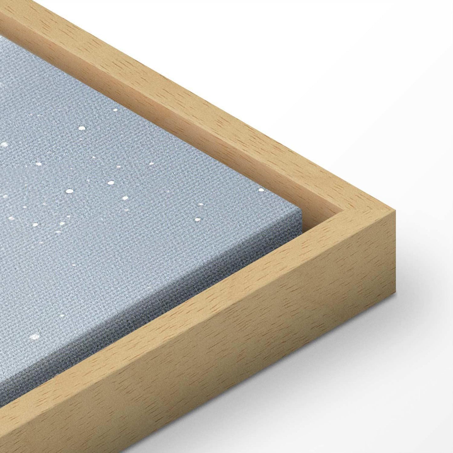 Leinwandbild - Astral Calm: Stars Scattered Over Delicate Clouds