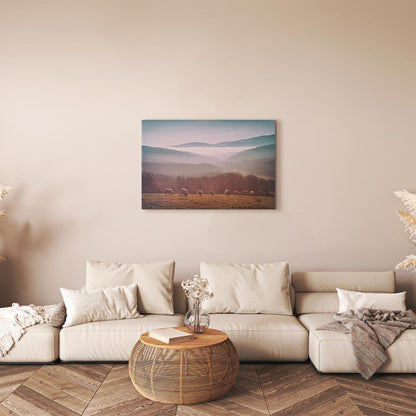 Leinwandbild - Sheep in Mountain Landscape (1-part) - Animals in Nature